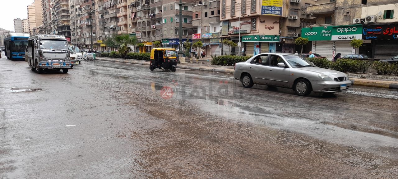 أمطار بمحافظة الإسكندرية