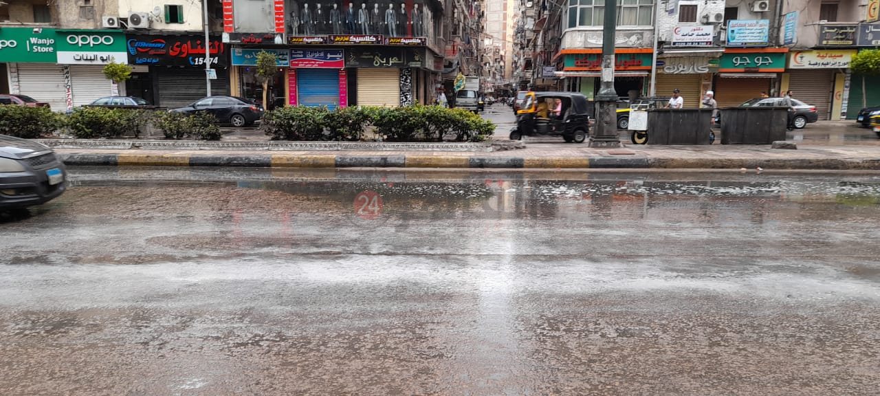 أمطار بمحافظة الإسكندرية