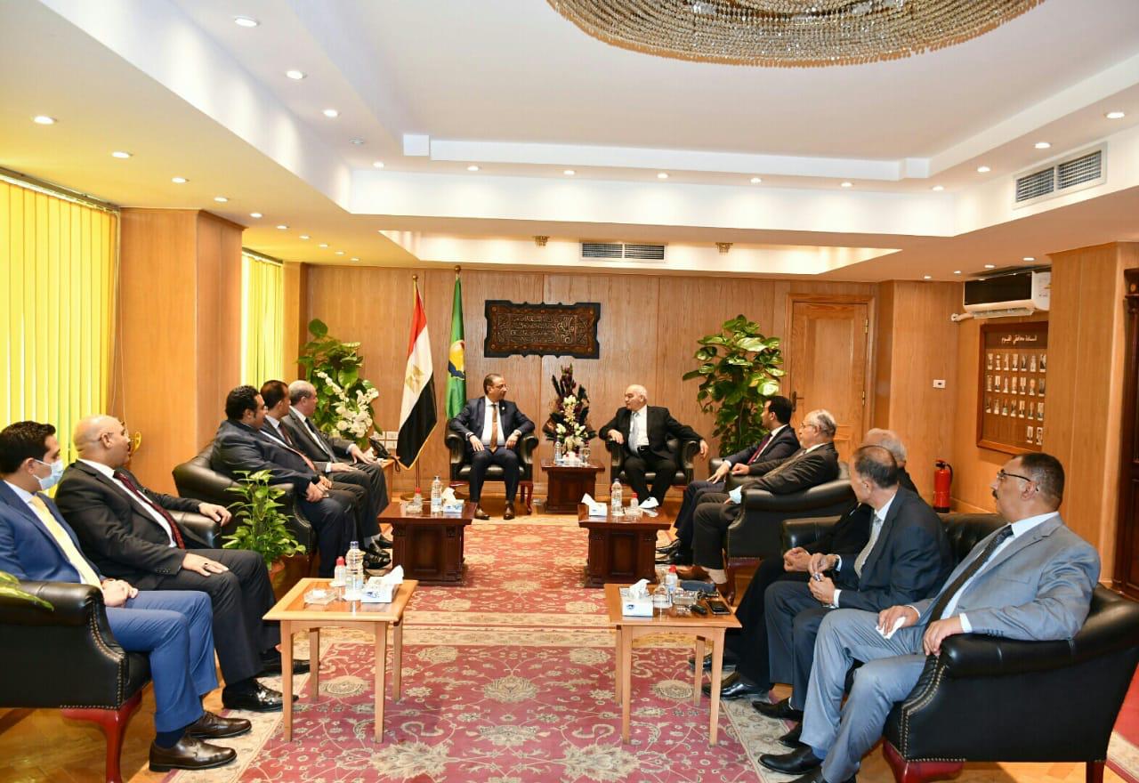 محافظ الفيوم يستقبل رئيس هيئة قضايا الدولة