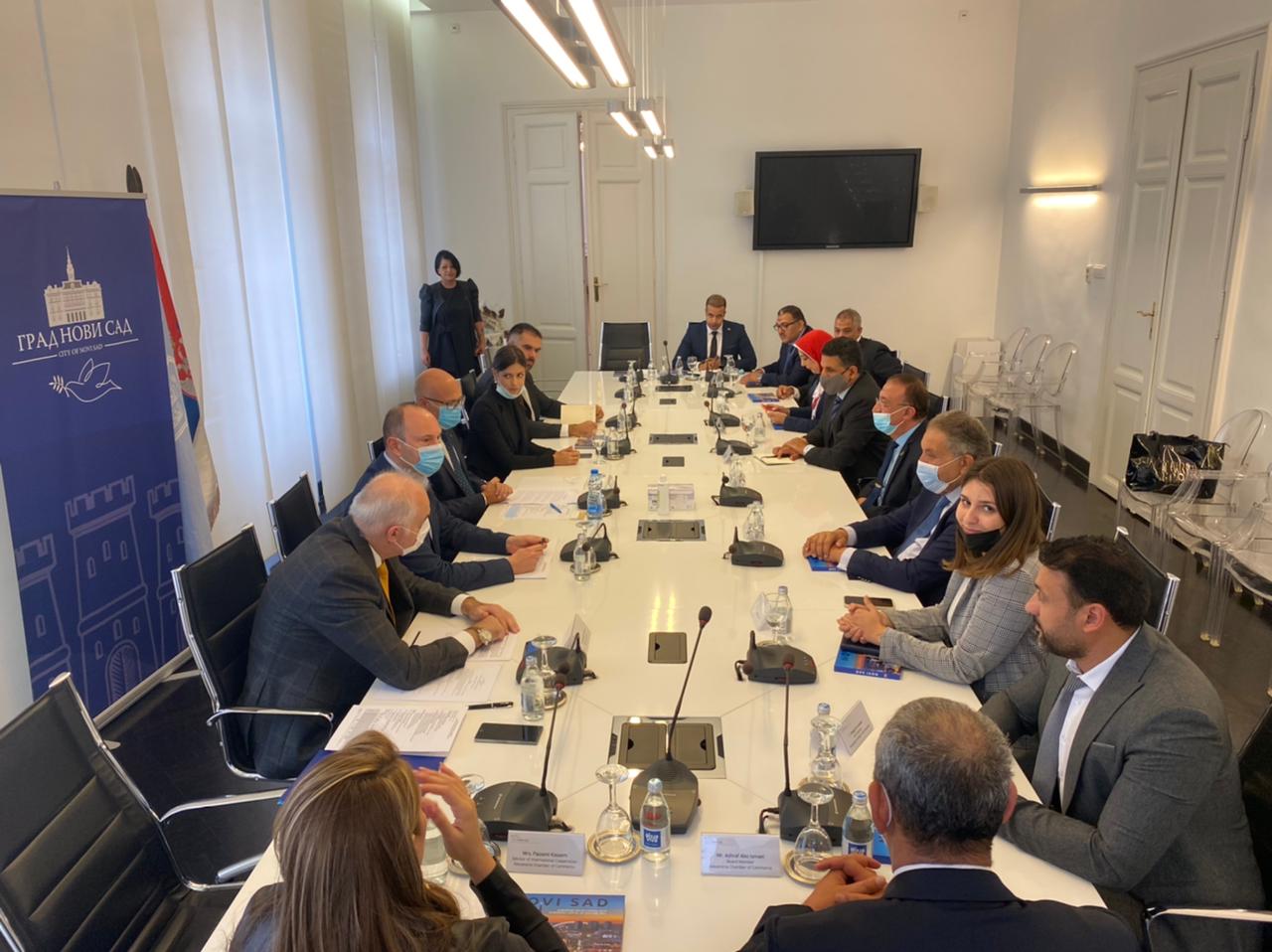 محافظ الإسكندرية يوقع اتفاقية تعاون مع عمدة نوفي ساد 