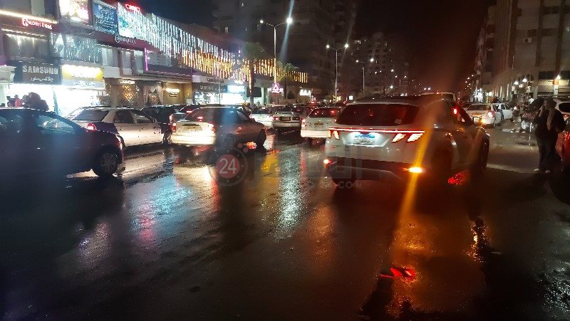 سقوط أمطار غزيرة ببورسعيد 