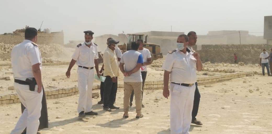 إزالة تعديات في الفيوم