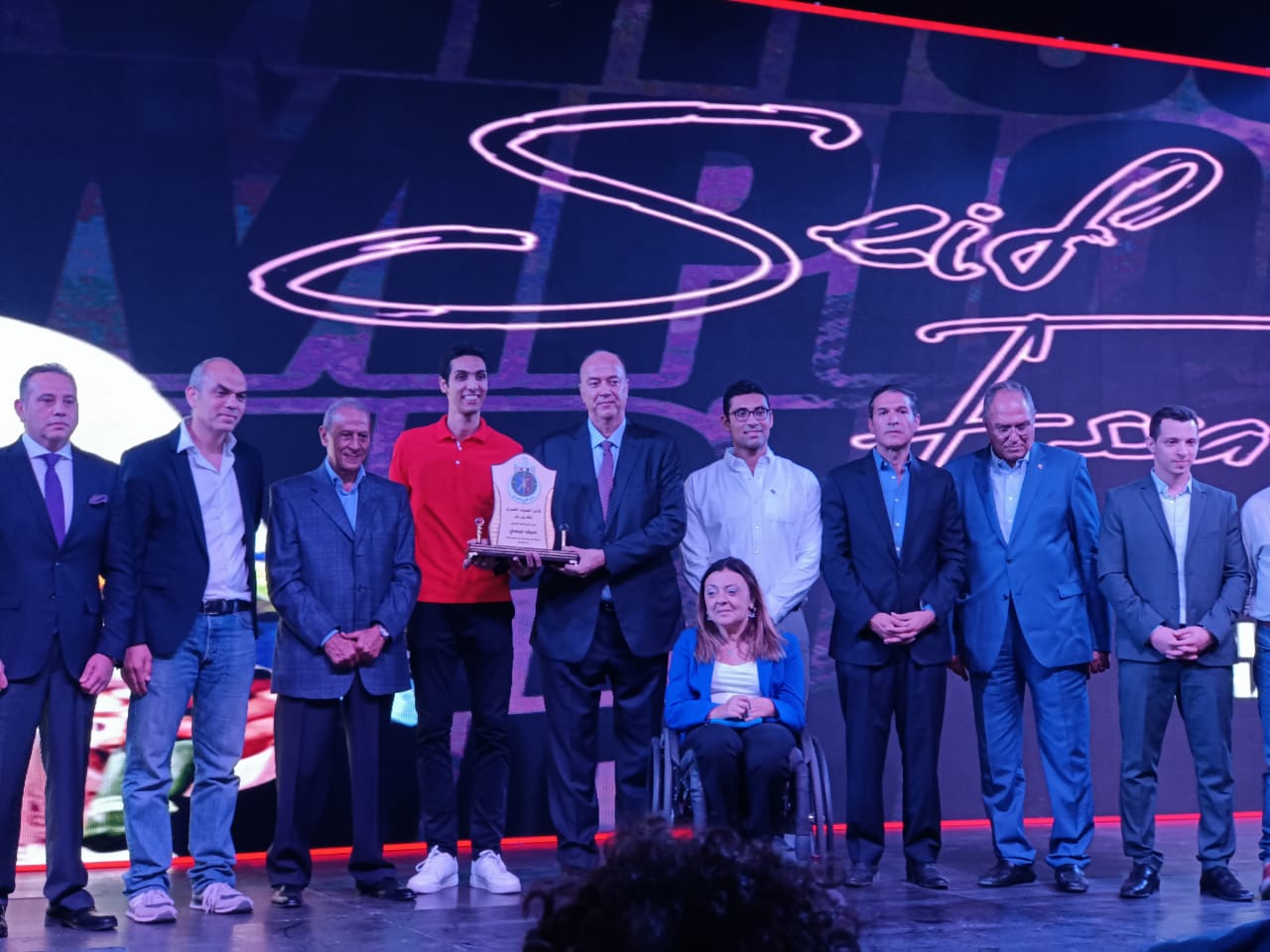 حفل نادي الصيد لتكريم هداية ملاك وسيف عيسى