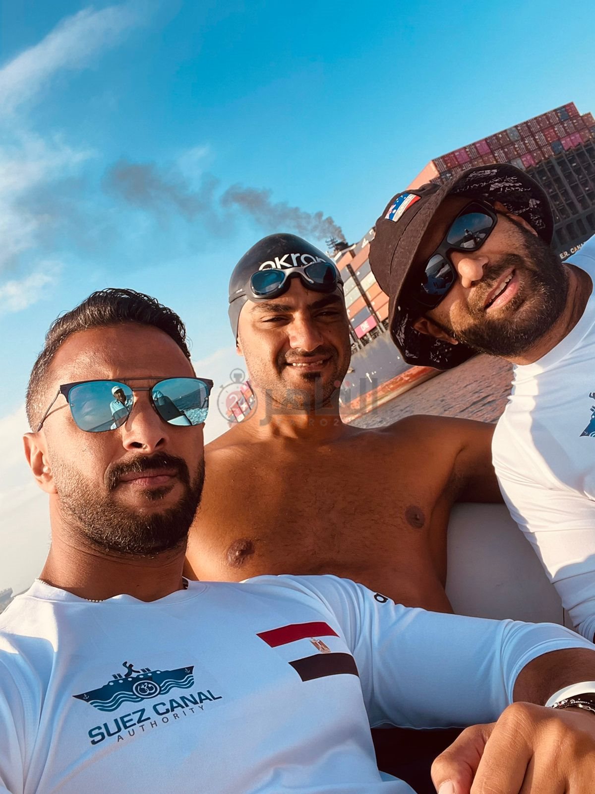 قناة السويس تحتفل بانتصارات أكتوبر بسباحة الباروكي