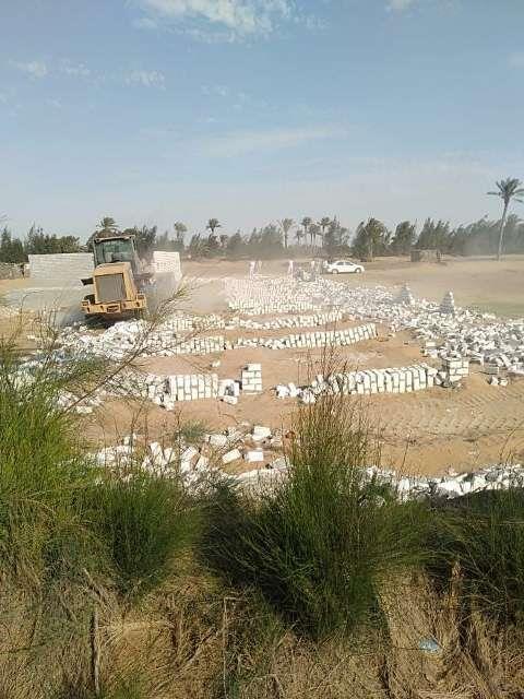 إزالة التعديات على الأراضي بالشرقية 01