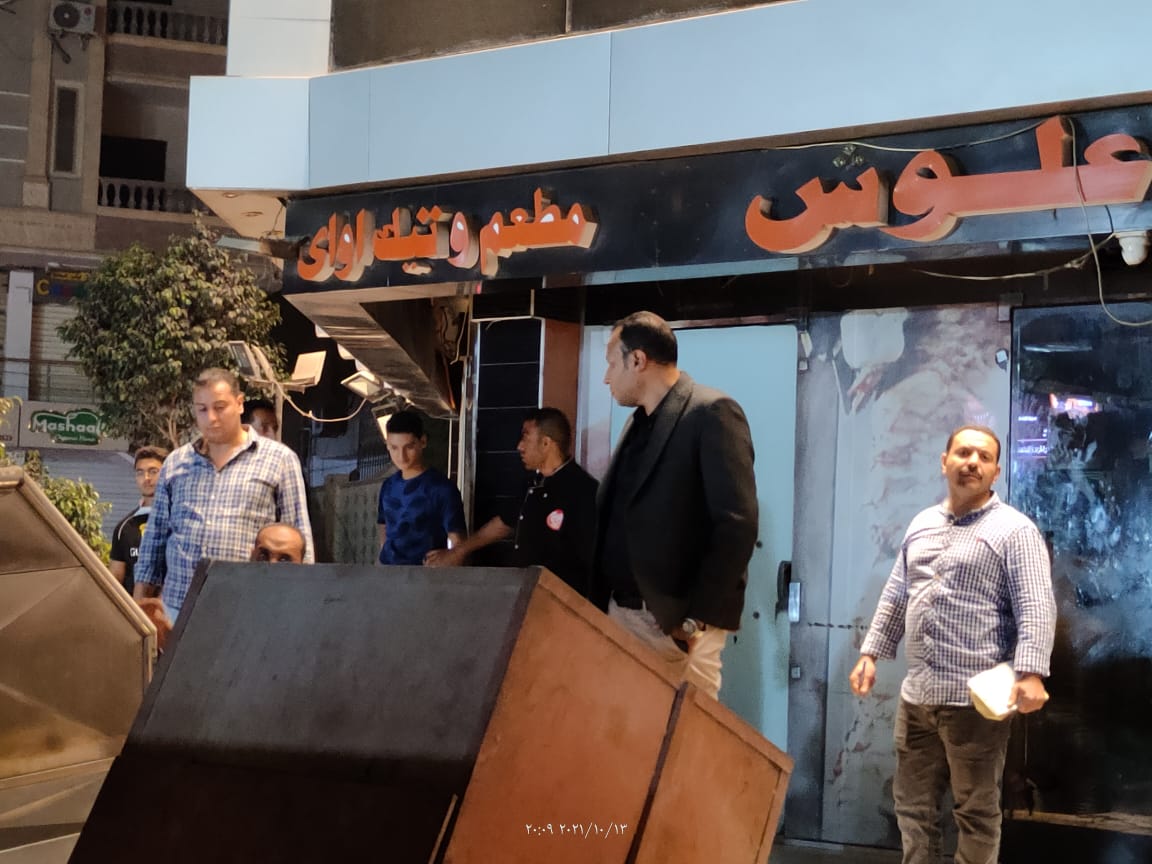 الجيزة رفع 750 حالة إشغال لمحال ومقاهي حدائق الاهرام