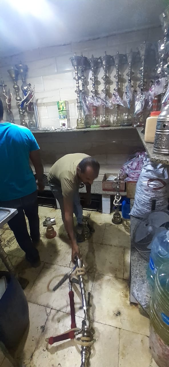 الجيزة رفع 750 حالة إشغال لمحال ومقاهي حدائق الاهرام