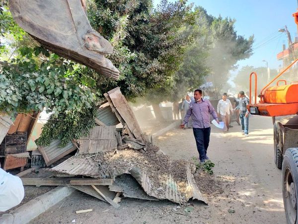 إزالة تعديات على الأراضي بالشرقية 01