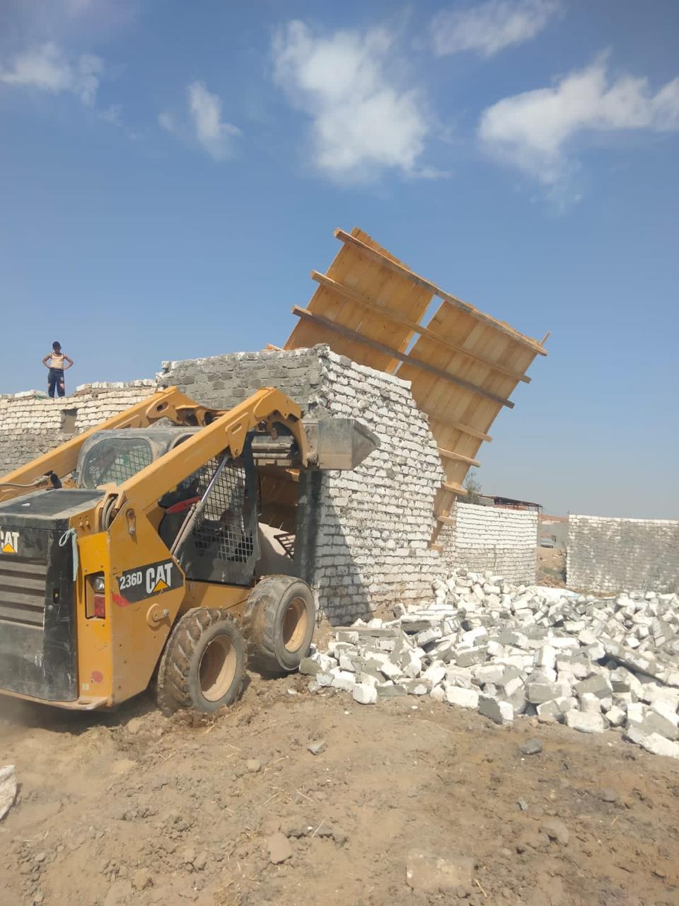 إزالة تعديات في الفيوم