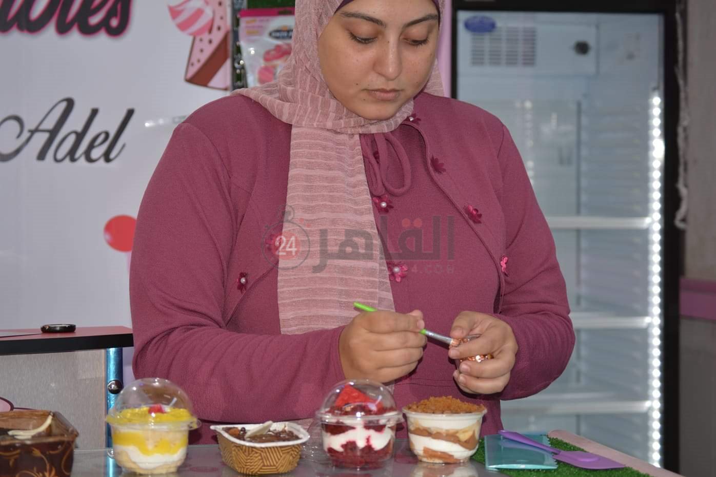 الشيف هدير تبدع في صناعة الحلوي