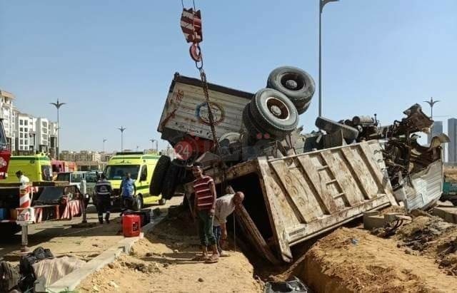  حادث تصادم بالعاصمة الإدارية الجديدة