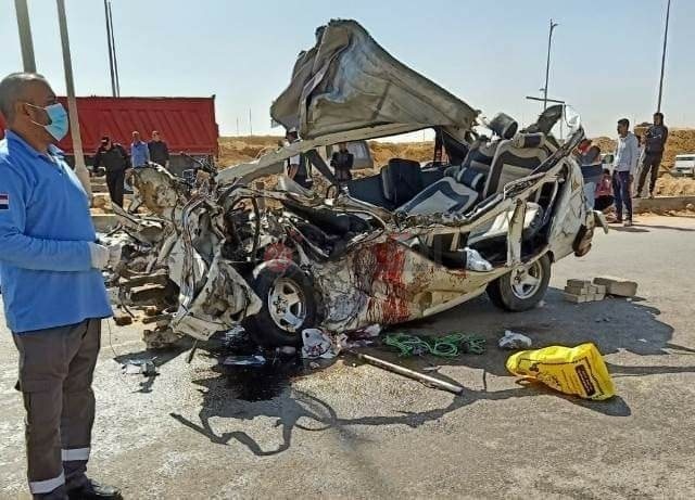  حادث تصادم بالعاصمة الإدارية الجديدة