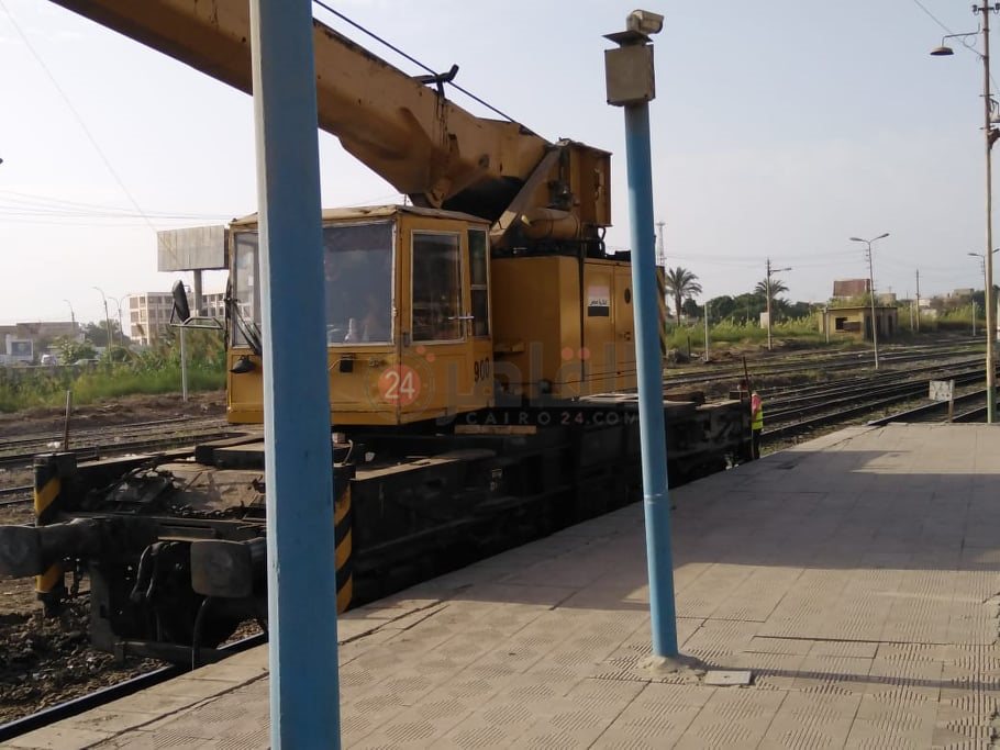 عملية التطوير داخل محطة المنيا 