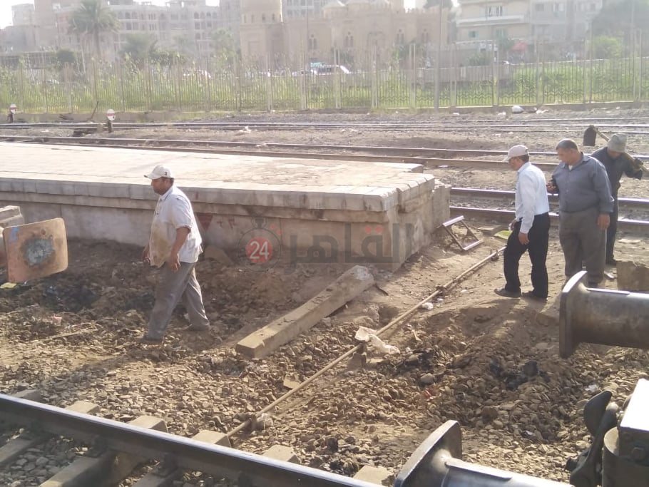 عملية التطوير داخل محطة المنيا 