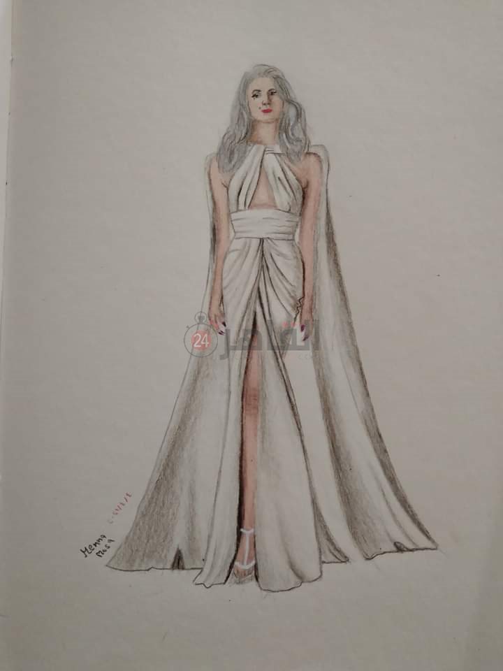 فتاة بفستان أنيق