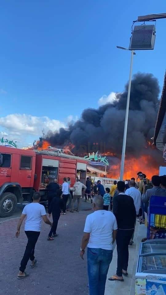 حريق مركب خلود النيل