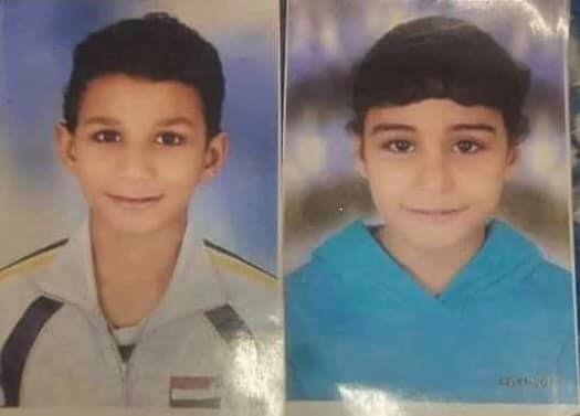 الطفلين محمد وشقيقته علا