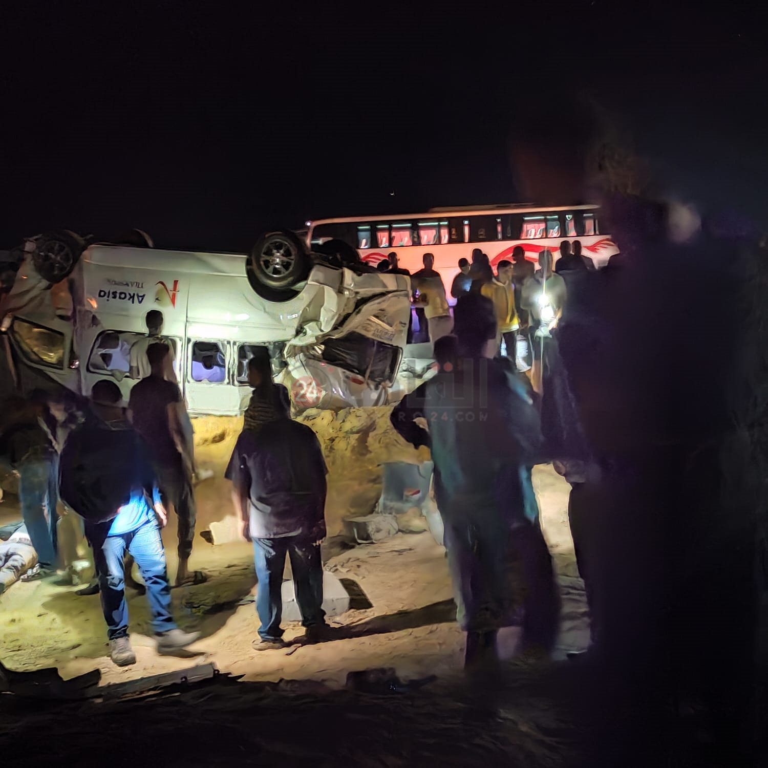  حادث انقلاب سيارة