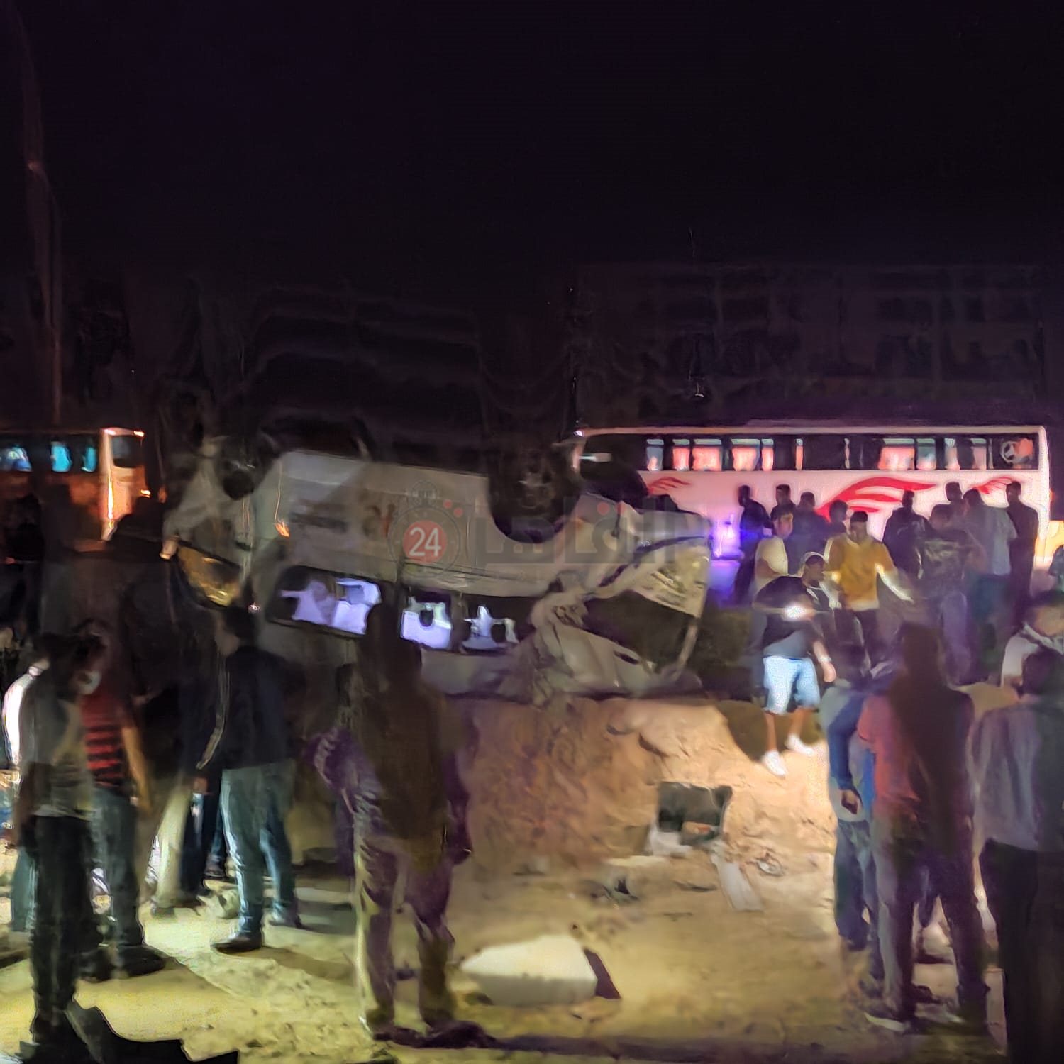  حادث انقلاب سيارة