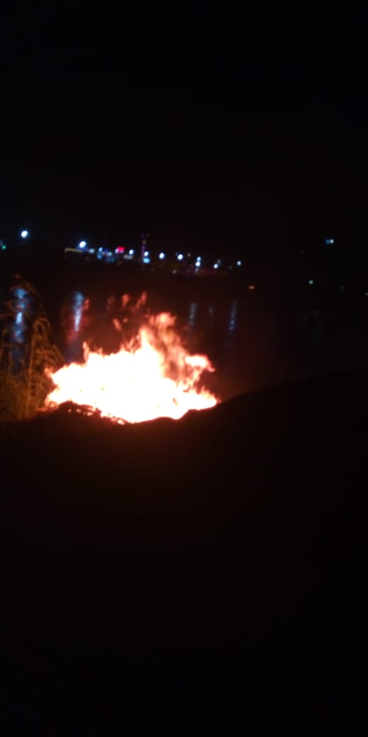 حريق بموقف مسطرد