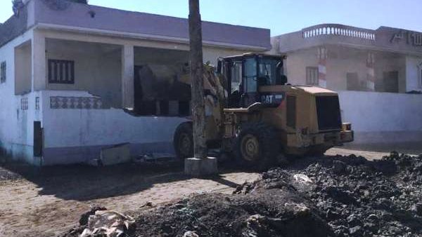 إزالة التعديات على الأراضي وأملاك الدولة بالشرقية