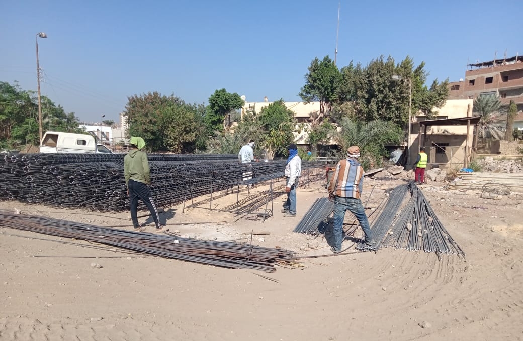 البدء في أساسات محطة قحافة الجديدة بالفيوم