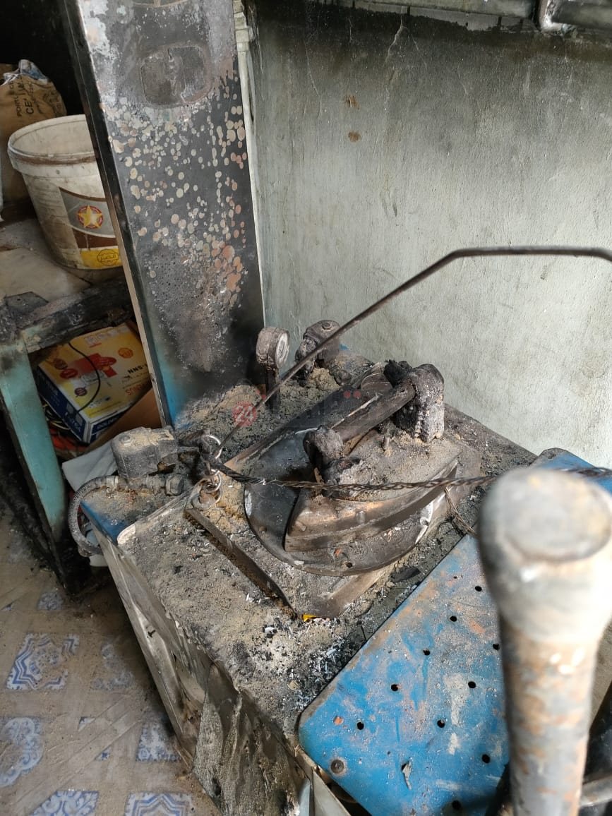 جانب من الحريق 