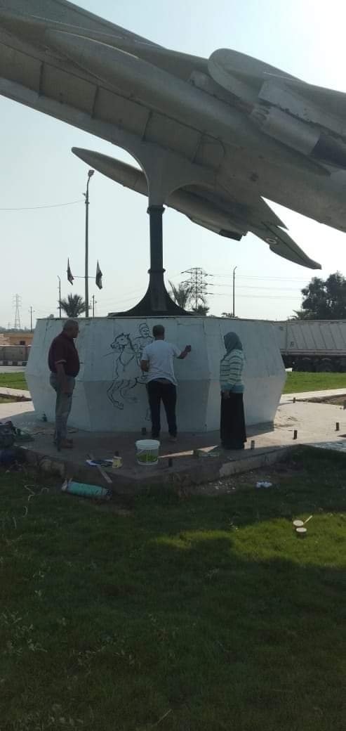 جدارية جديدة في ميدان الطيارة بالشرقية 01