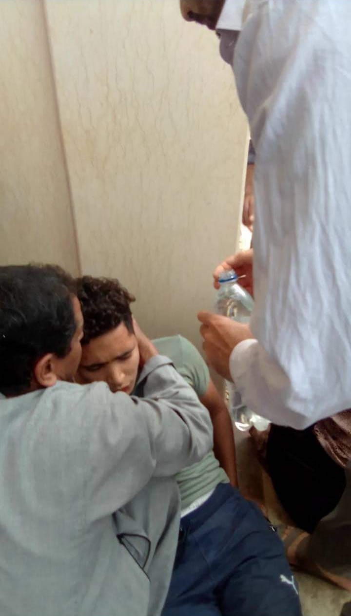 الشاب بعد إفاقته