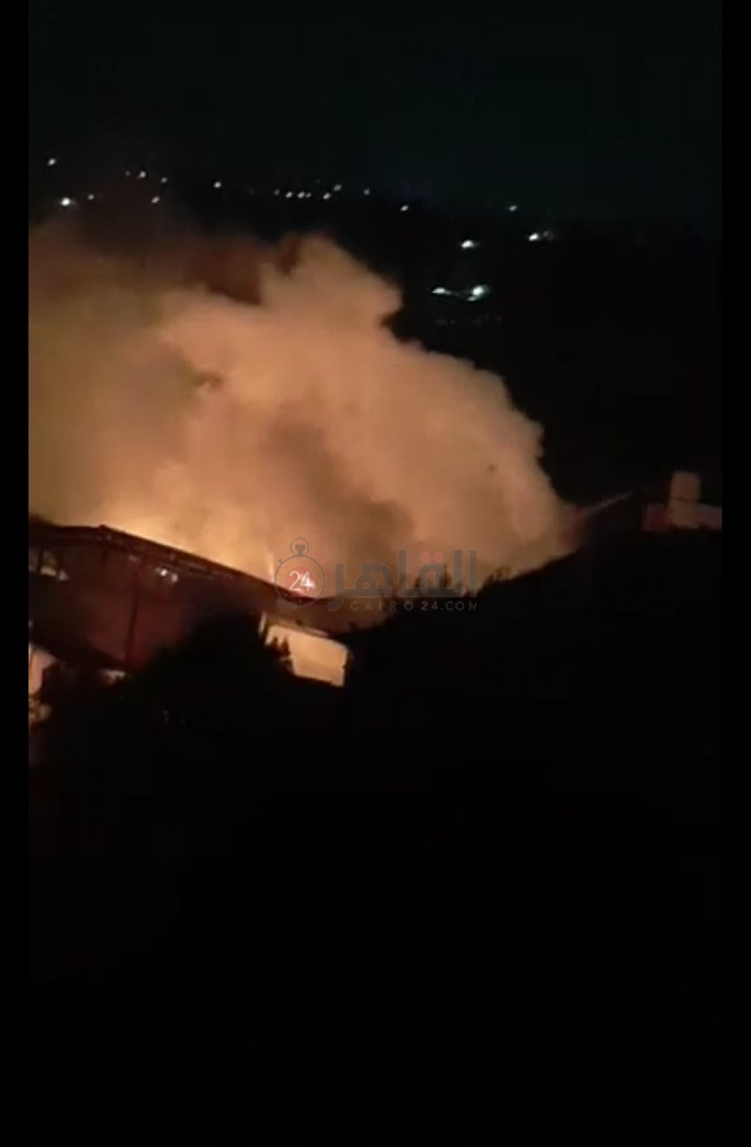 حريق مخزن بلاستيك بالشرقية 01