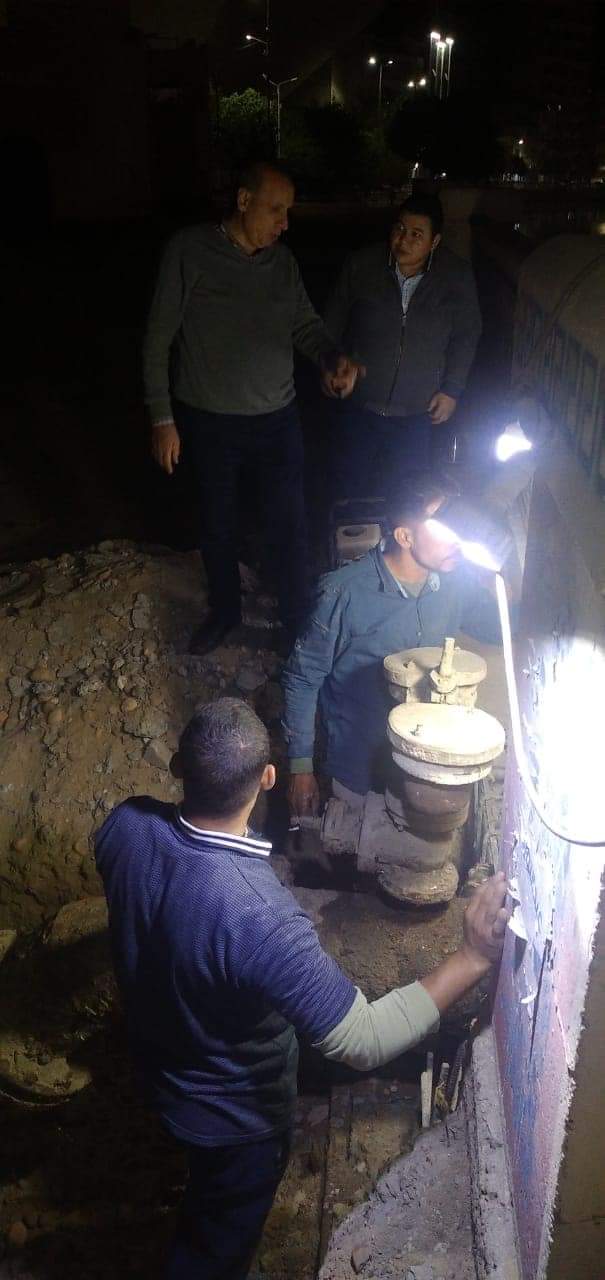 بدء أعمال تعديل مسار خط مياه 300 بمنطقة السواقي