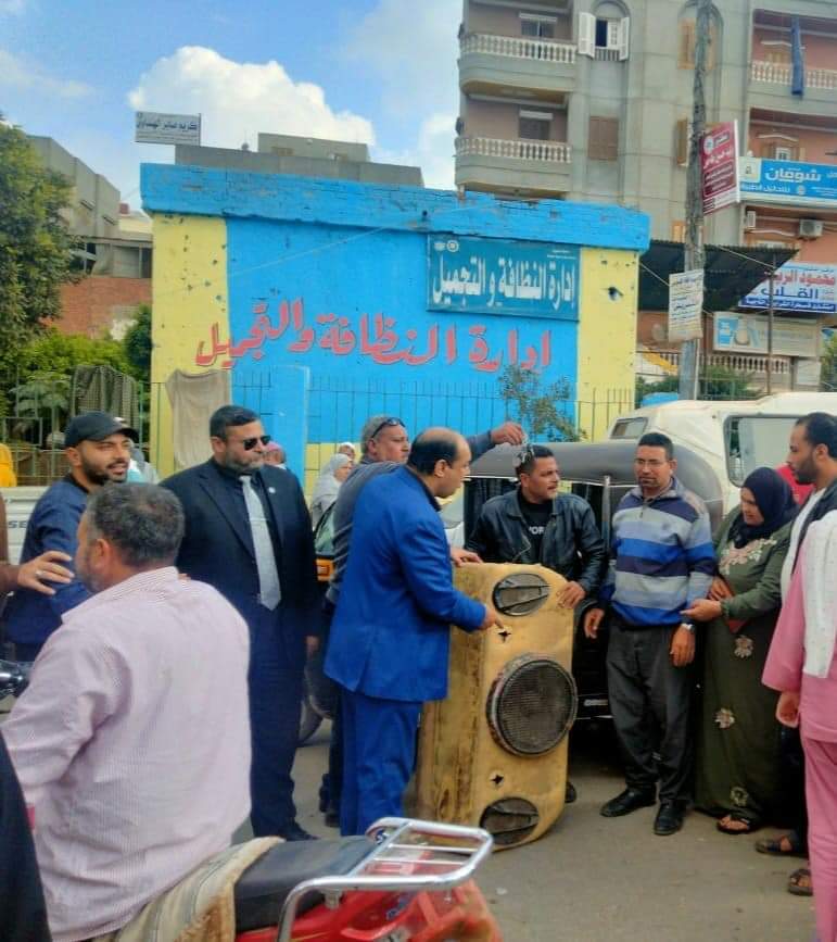 مصادرة 33 طقم صوت بمركبات التوك توك