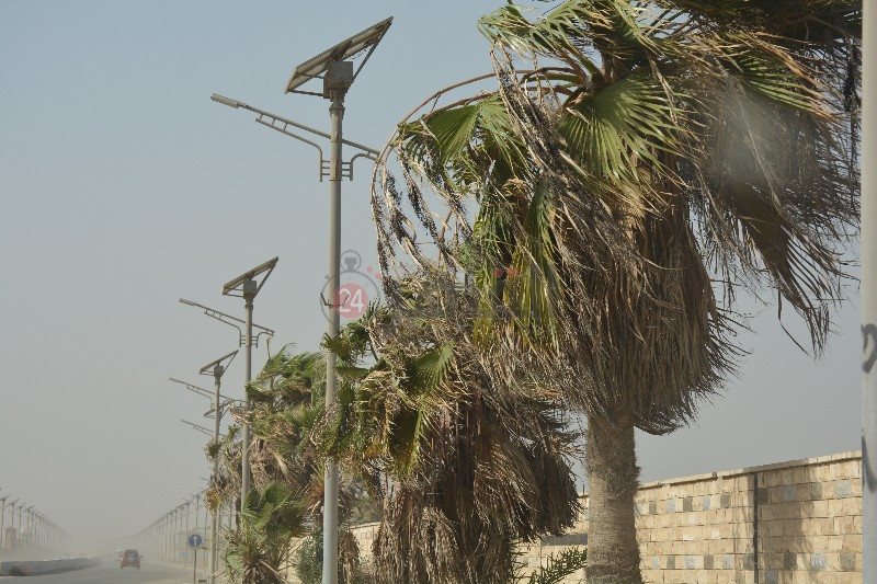 عاصفة رملية تضرب محافظة بورسعيد 