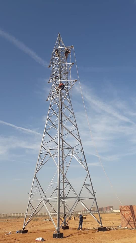 أبراج الربط اللازمة لمحطة محولات كهرباء S11 بالعاشر من رمضان 04
