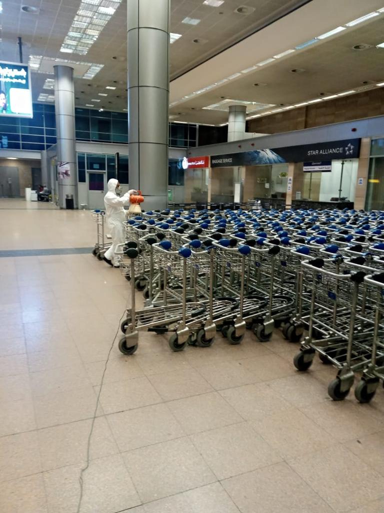 تعقيم الطائرات