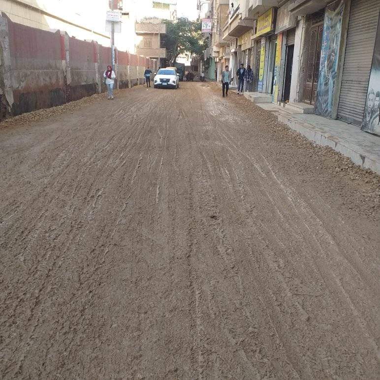 البدء في رصف شوارع بمدينة فاقوس 02