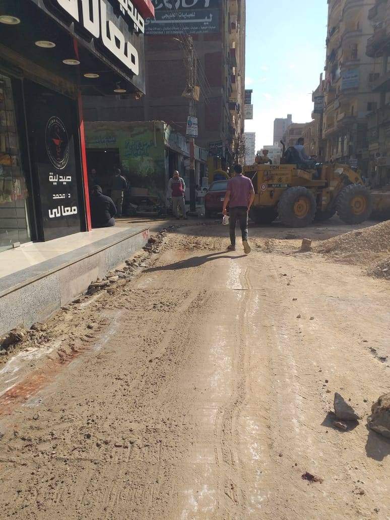 البدء في رصف شوارع بمدينة فاقوس 04