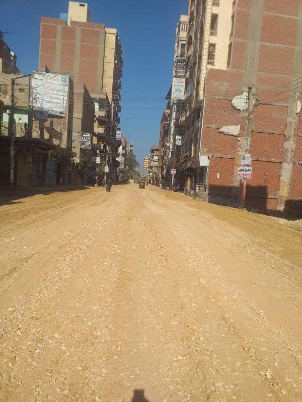 البدء في رصف شوارع بمدينة فاقوس 05