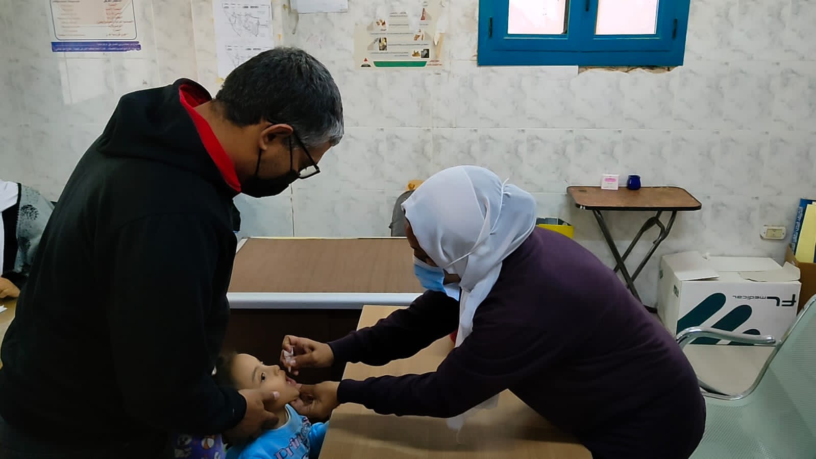 الحملة القومية للتطعيم ضد شلل الأطفال بالبحر الأحمر 