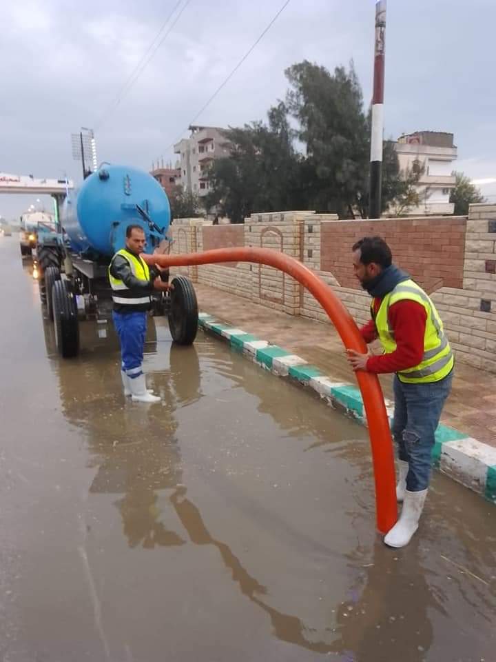 كسح مياه الأمطار بالشرقية 01