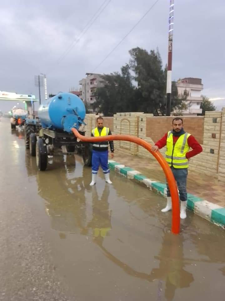 كسح مياه الأمطار بالشرقية 02