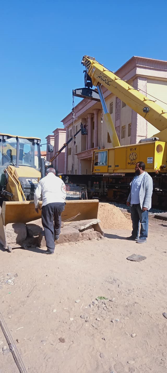 أعمال تطوير محطة أسوان 