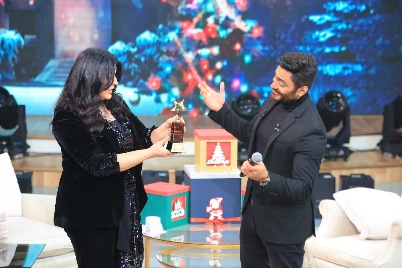 تامر حسني ضيف معكم منى الشاذلي (8)