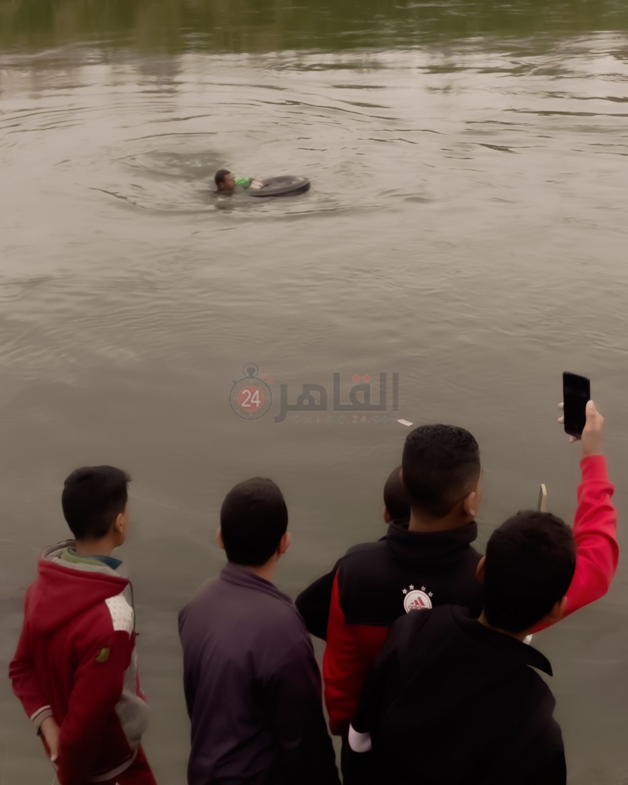 سقوط سيارة إسعاف في المنيا