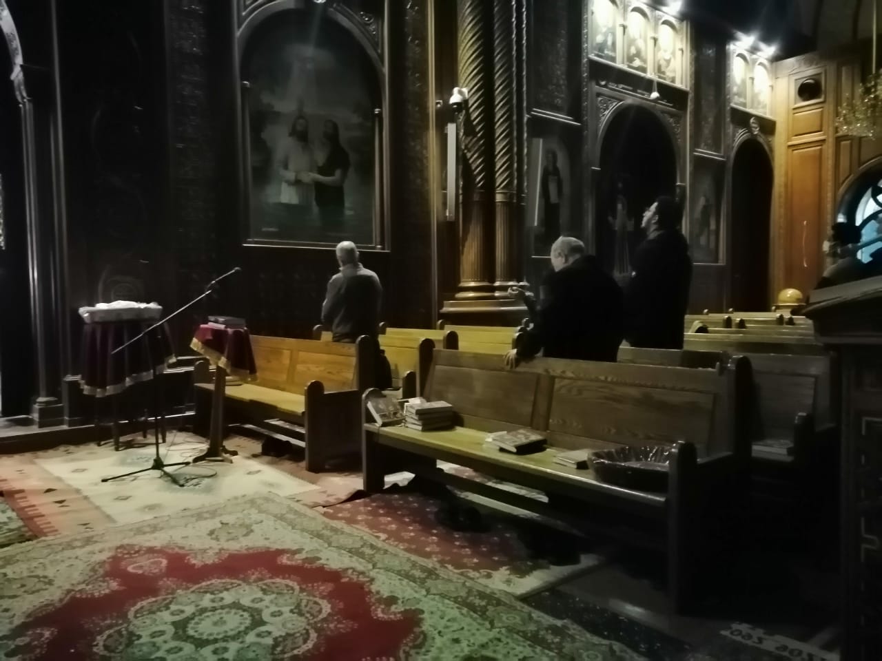  بدء صلاة رأس السنة الميلادية الجديدة في الفيوم