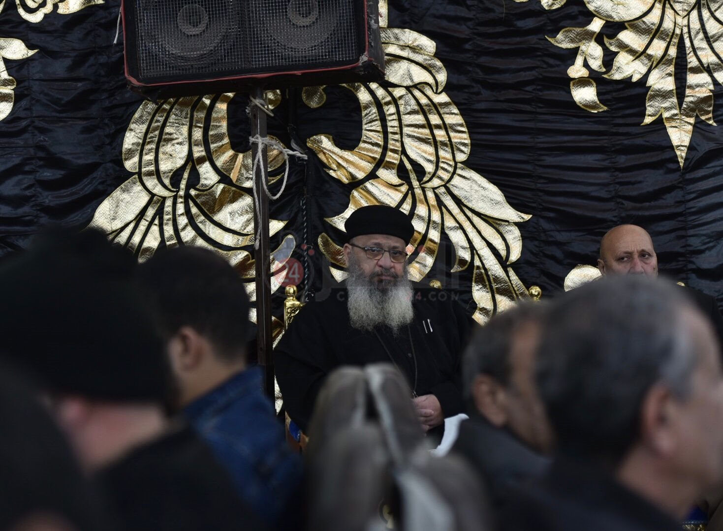 عزاء الإعلامي وائل الإبراشي بشربين في الدقهلية (8)