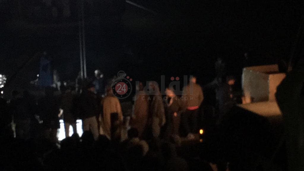 لحظة انتشال ضحايا حادث غرق سيارة نصف نقل في منشأة القناطر