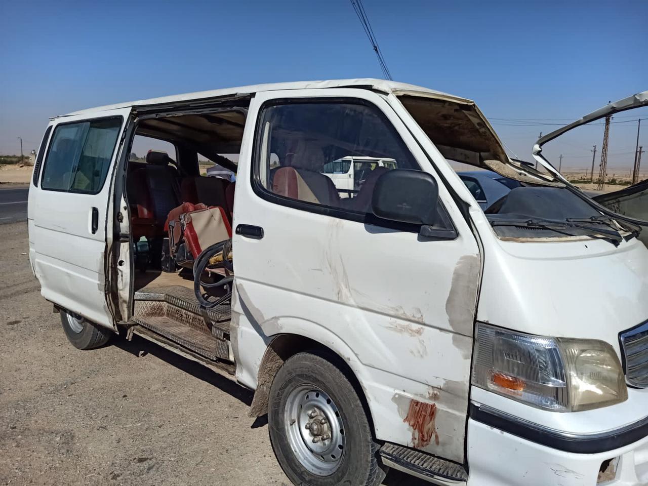 حادث تصادم بالفيوم 