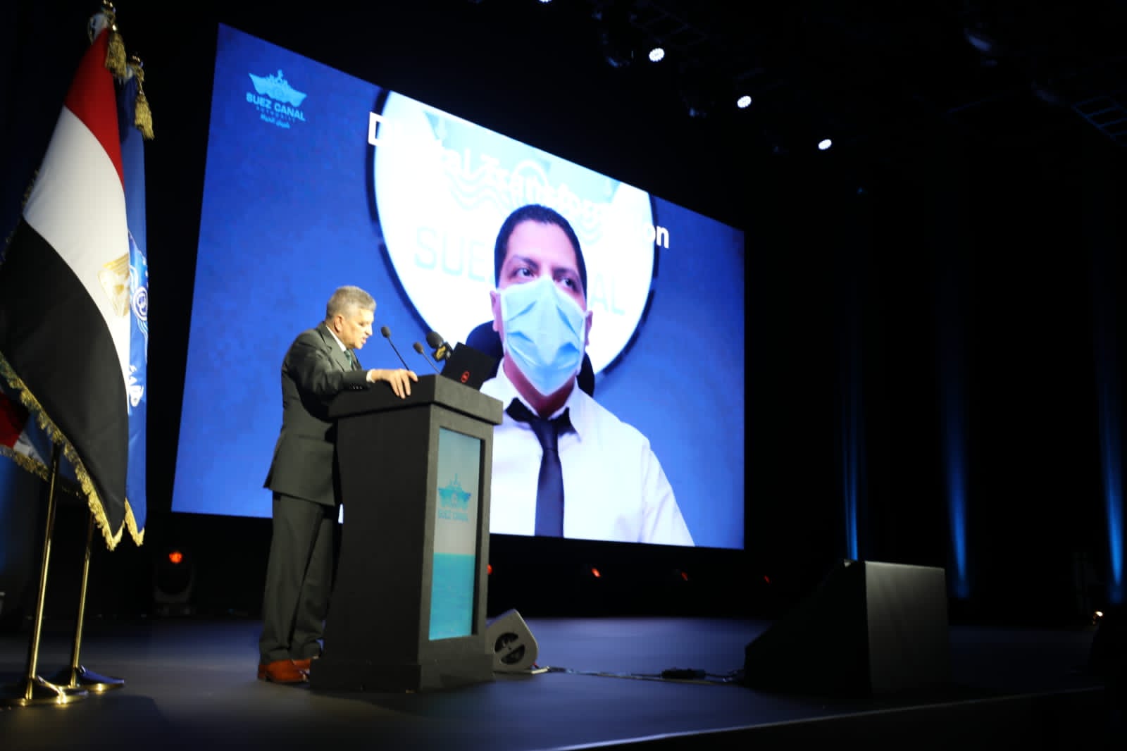 كلمة رئيس هيئة قناة السويس 