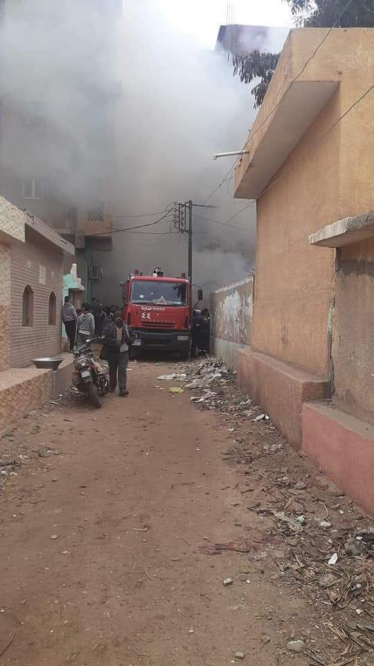 حريق منيا القمح 1